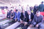 حضور مدیرعامل شرکت آب و فاضلاب آذربایجان شرقی در مراسم غبارروبی گلزار شهداء بمناسبت گرامیداشت هفته بسیج