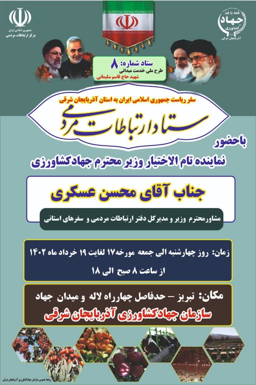 وزارت جهادکشاورزی، پاسخگوی سوالات مردم شریف استان آذربایجان شرقی