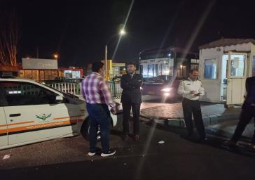 بازدید شبانه مدیرعامل سازمان مدیریت حمل و نقل مسافر شهرداری تبریز از خدمات اتوبوسهای مسیر تندرو(BRT)